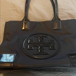 Tory Burch Glossy Black Tote